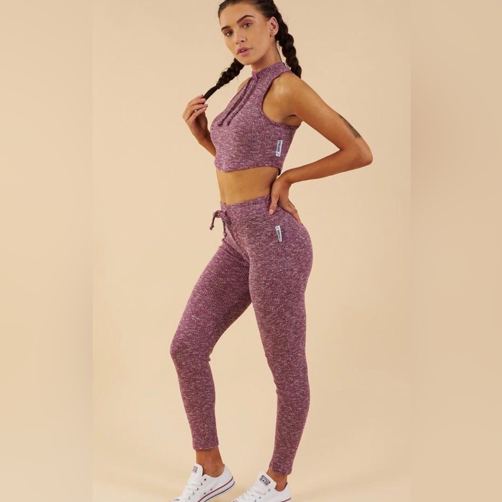 Purple Gym Shark Two-piece workout set Small